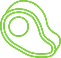 Steak Line Two Color Icon vector