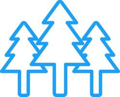 Forest Line Two Color Icon vector