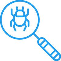 Detection Line Two Color Icon vector