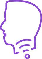 Hoarseness Line Two Color Icon vector