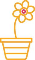Crocus Line Two Color Icon vector