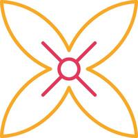 Bouvardia Line Two Color Icon vector