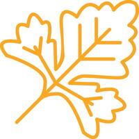Coriander Line Two Color Icon vector