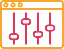 Web Browser Line Two Color Icon vector