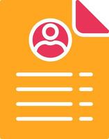 Employment Glyph Two Color Icon vector