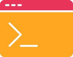 Terminal Glyph Two Color Icon vector