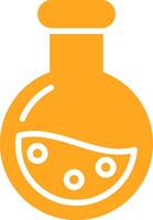 Flask Glyph Two Color Icon vector