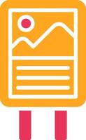 Poster Glyph Two Color Icon vector