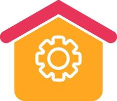 Setting Glyph Two Color Icon vector