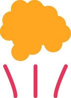 Smoke Glyph Two Color Icon vector