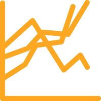 Plot Glyph Two Color Icon vector