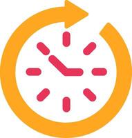 Time Management Glyph Two Color Icon vector