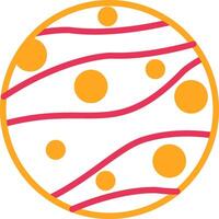 Mars Glyph Two Color Icon vector