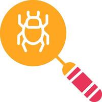 Detection Glyph Two Color Icon vector