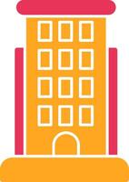 Structure Glyph Two Color Icon vector