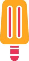 Ice Cream Glyph Two Color Icon vector