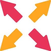 Maximize Glyph Two Color Icon vector