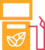 Biofuel Glyph Two Color Icon vector