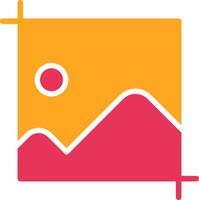 Art Board Glyph Two Color Icon vector