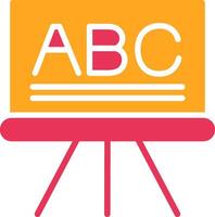 Blackboard Glyph Two Color Icon vector