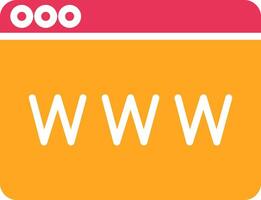 Www Glyph Two Color Icon vector
