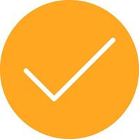Check Glyph Two Color Icon vector