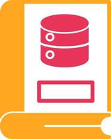 Server Glyph Two Color Icon vector