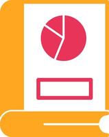statistic Glyph Two Color Icon vector
