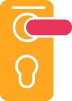 Lock Glyph Two Color Icon vector