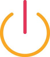 Turn On Glyph Two Color Icon vector