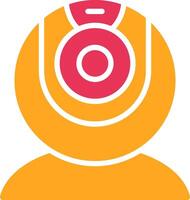 web camera Glyph Two Color Icon vector