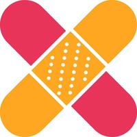 Bandage Glyph Two Color Icon vector