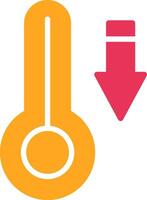 Temperature Glyph Two Color Icon vector