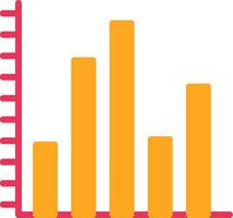 Statistics Glyph Two Color Icon vector