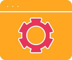 Web Optimization Glyph Two Color Icon vector