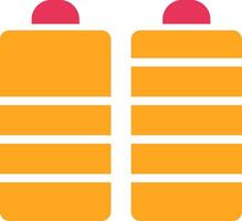 Battery Glyph Two Color Icon vector