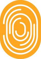Fingerprint Glyph Two Color Icon vector
