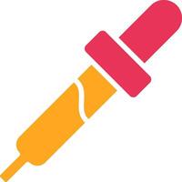 Eye Dropper Glyph Two Color Icon vector
