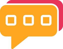 Chat Glyph Two Color Icon vector