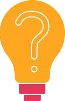 Decision Making Glyph Two Color Icon vector