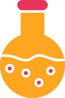 Flask Glyph Two Color Icon vector