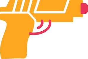 Gun Glyph Two Color Icon vector
