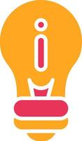 idea Glyph Two Color Icon vector