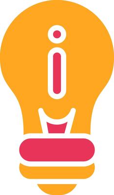 idea Glyph Two Color Icon