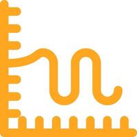 Chart Glyph Two Color Icon vector
