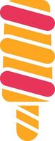 Popsicle Glyph Two Color Icon vector