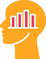 Head Glyph Two Color Icon vector
