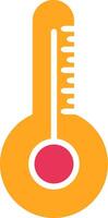 Thermometer Glyph Two Color Icon vector