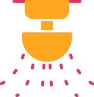 Sprinkler Glyph Two Color Icon vector