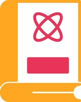 Atom Glyph Two Color Icon vector